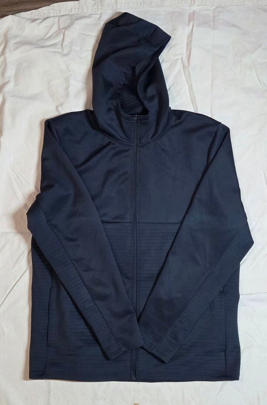 Spyder Active Men's Full-Zip Performance Hoodie Jacket Black Large